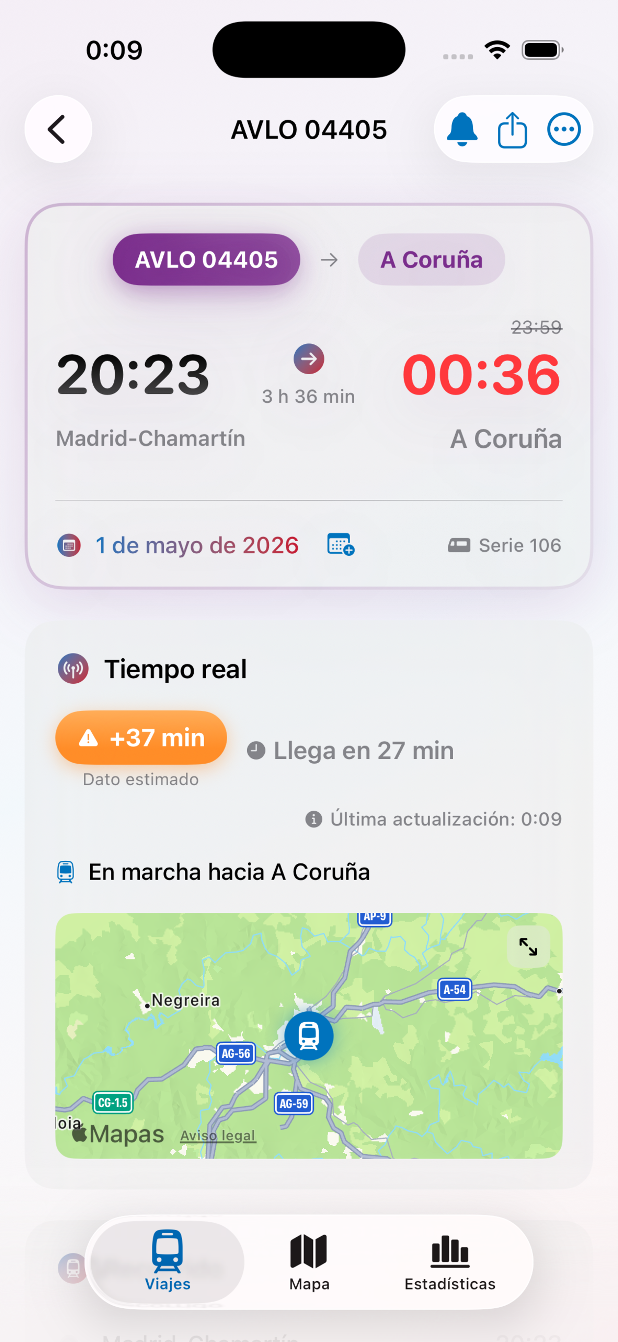 Detalle del tren